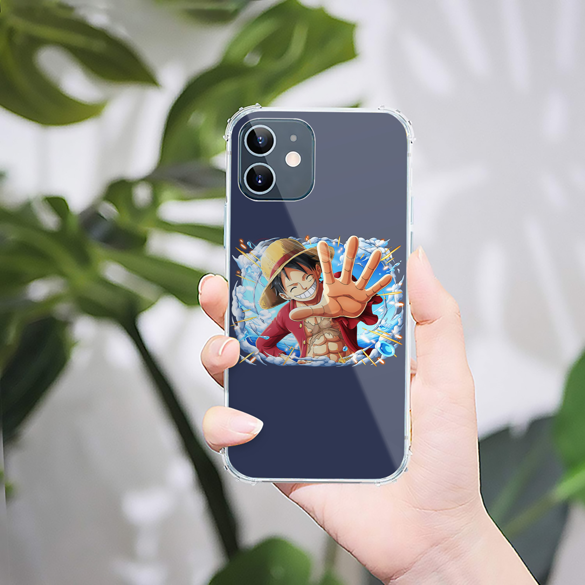 （画像用） ワンピース モンキー・D・ルフィ ONE PIECE Monkey D. Luffy 【iPhone 12シリーズ対応】透明スマホケース（クリアソフトケース）